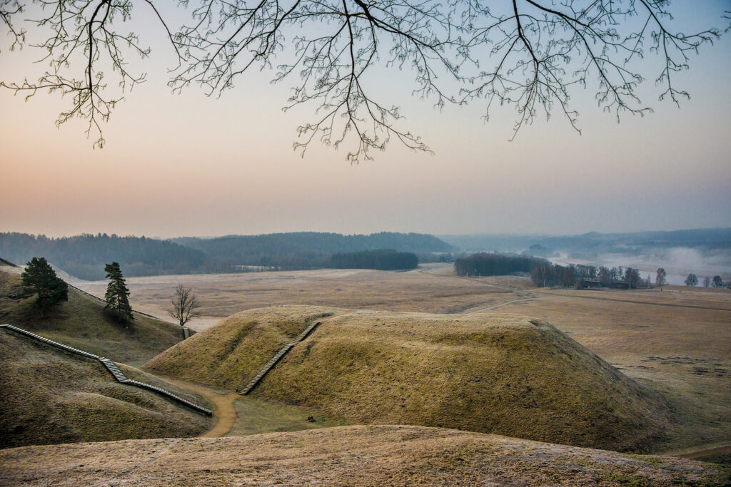 View of Kernave Hillforts, Lithuania