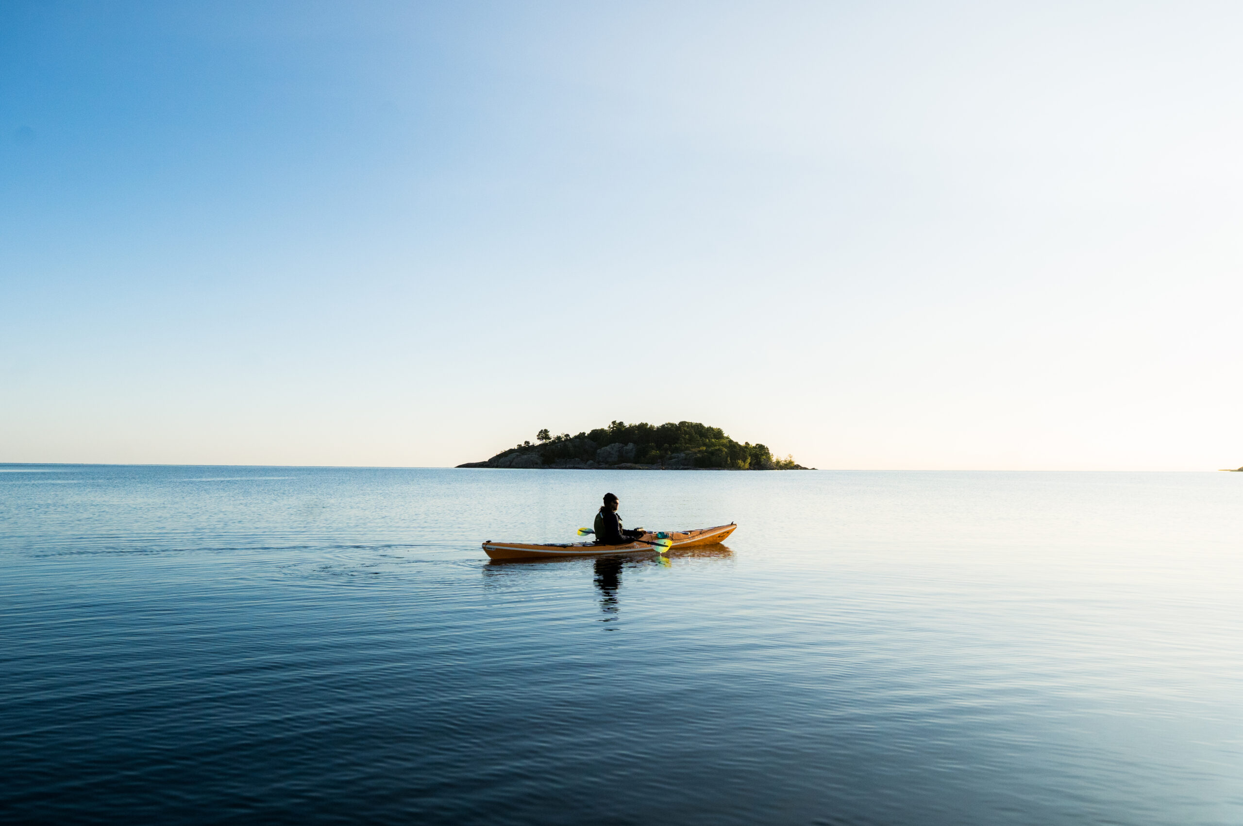 Kayaking in Marquette, Michigan
