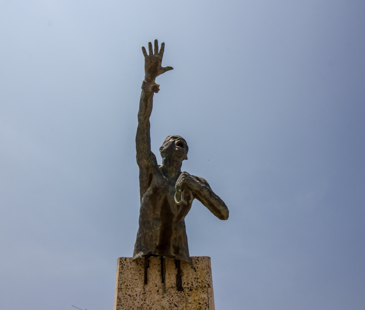 Statue of Benkos Biohó, the former slave who founded the town of San Basilio de Palenque
