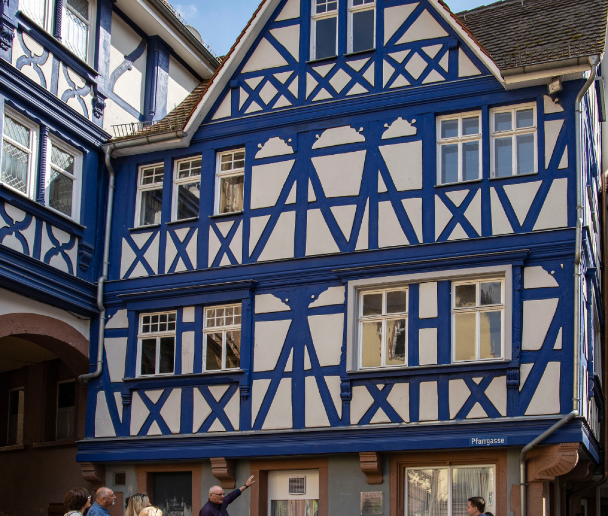 Blue House in Wertheim, Germany