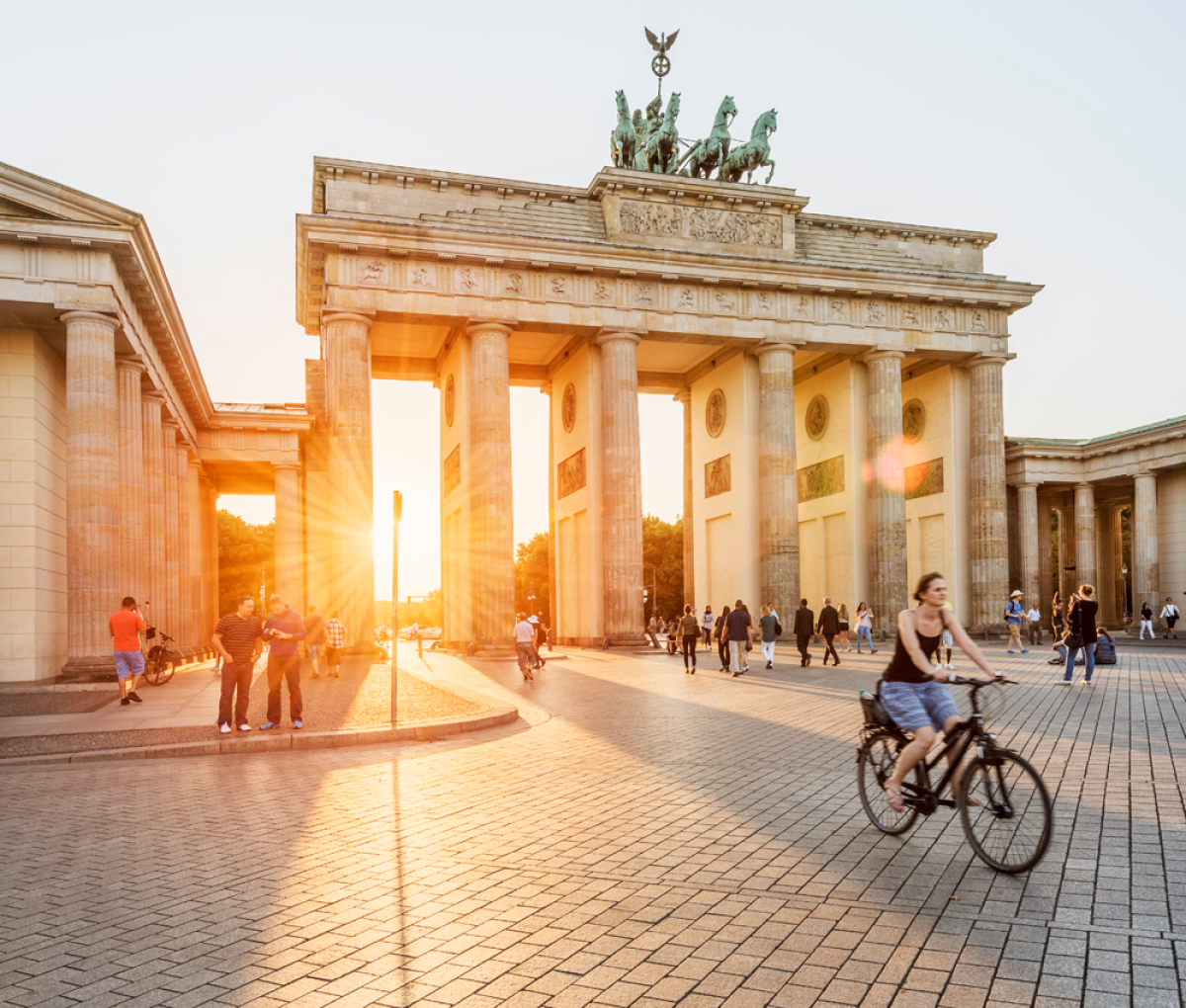 Bradenburg Gate in the sunlight, Berlin, Germany