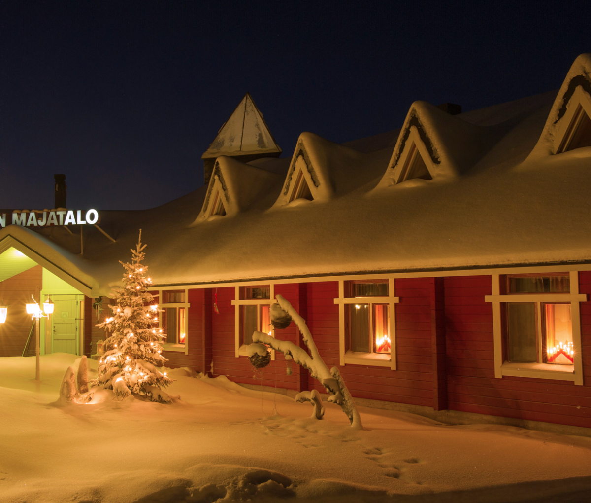 Hetta Guesthouse Winter Night Finland Journeys 10Jan24