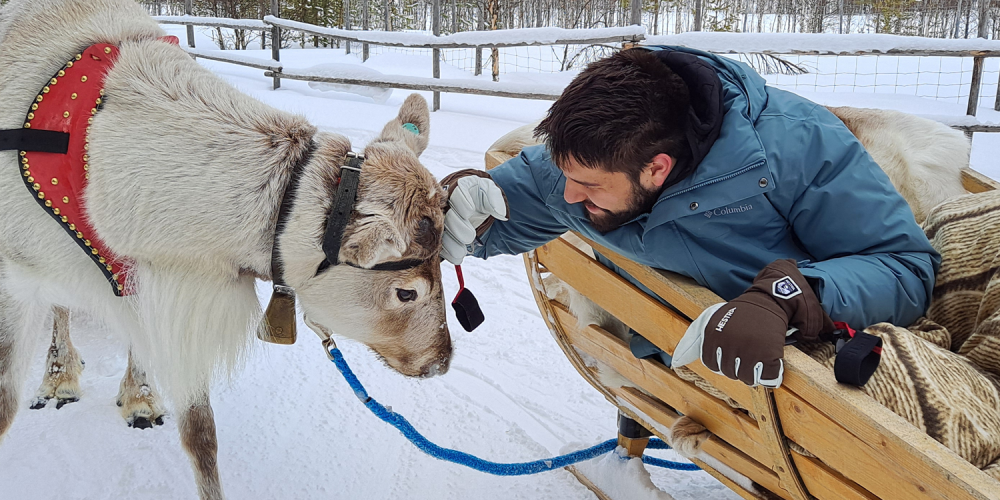 Posio Reindeer Sledding Finland Journeys 10Jan24