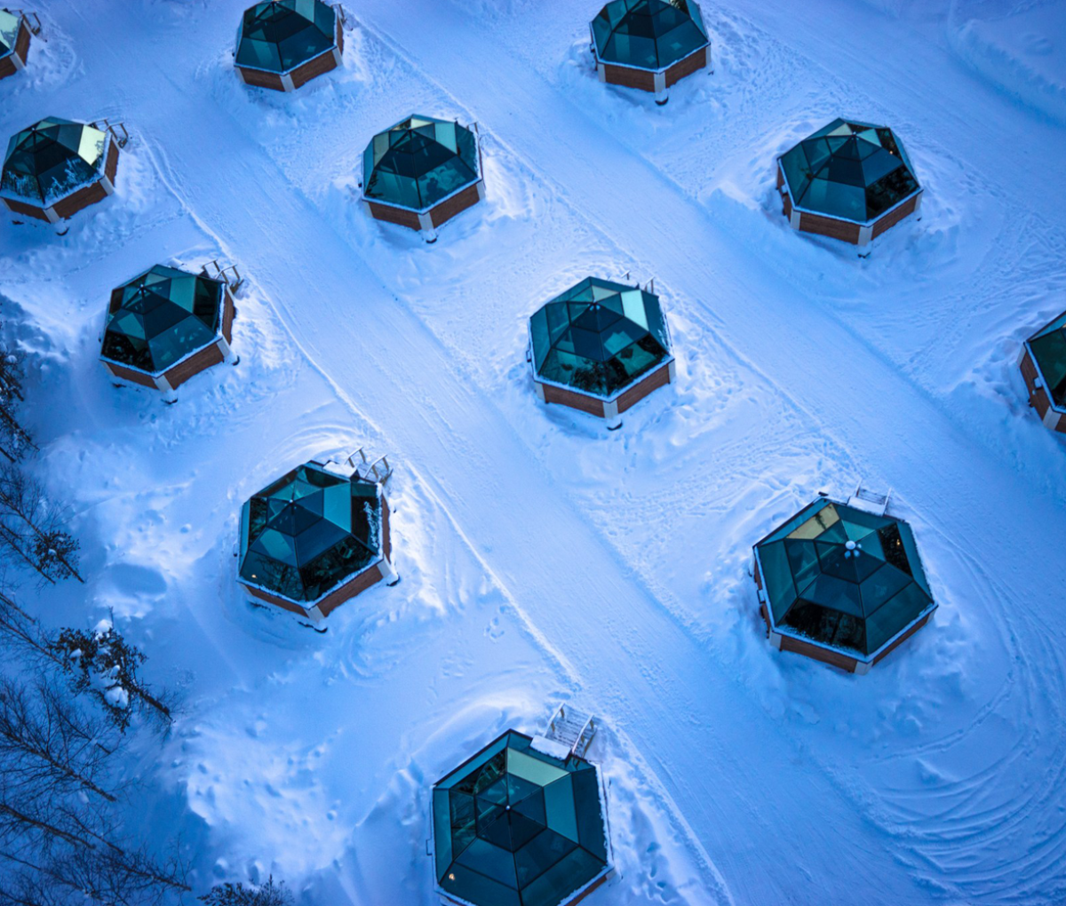 Rovaniemi Glass Igloos at Arctic Snow Hotel Finland Journeys 10Jan24